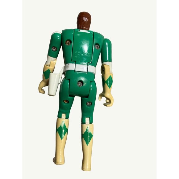 Vintage 1993 Bandai Green Power Ranger Action Figure 5.75" Flip Head - Picture 9 of 9